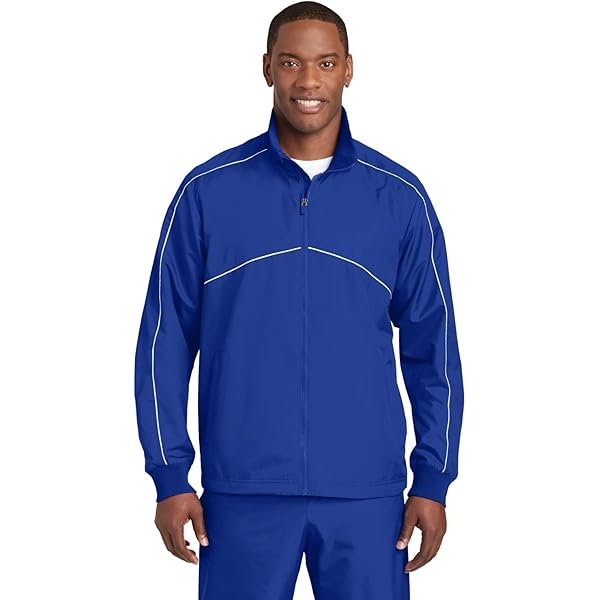 SPORT-TEK Unisex Tricot Track Jacket, Black/Black, X-Large at